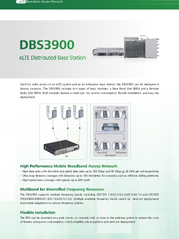 华为 DBS3900